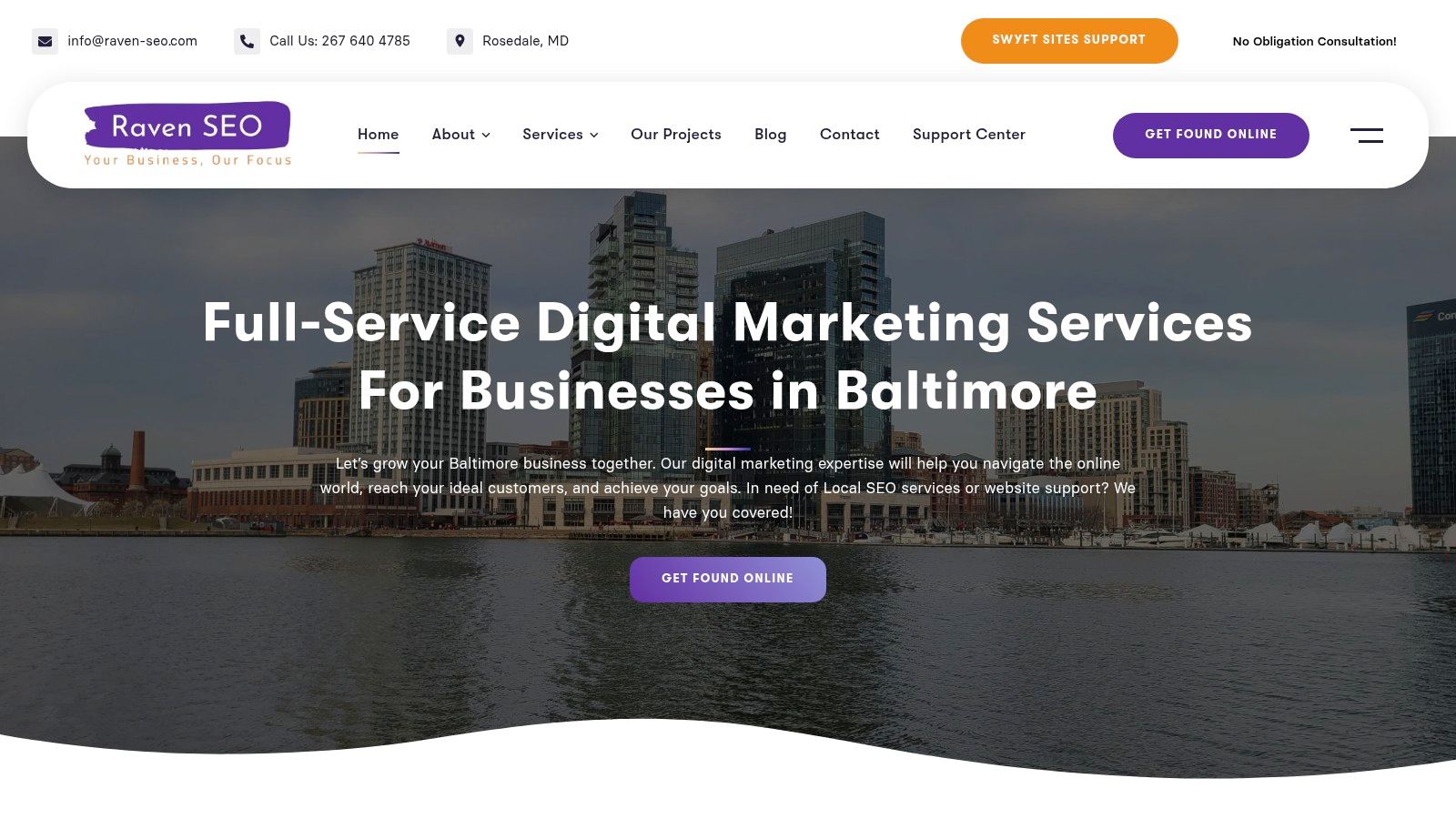 Raven SEO top web design agencies digital marketing for Maryland businesses
