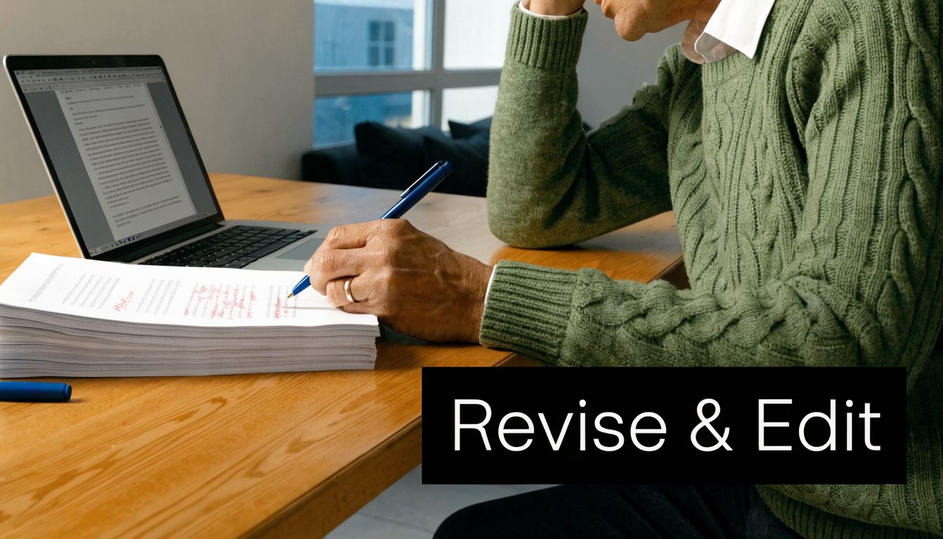 5 step writing process document editing for local SEO page refinement